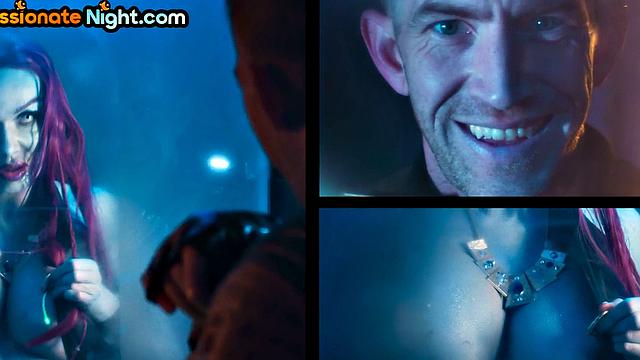 Redhead babe doggystyled by her beau