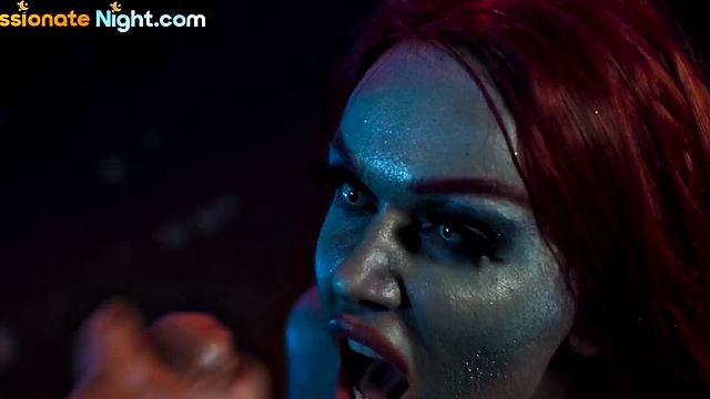 Redhead babe doggystyled by her beau