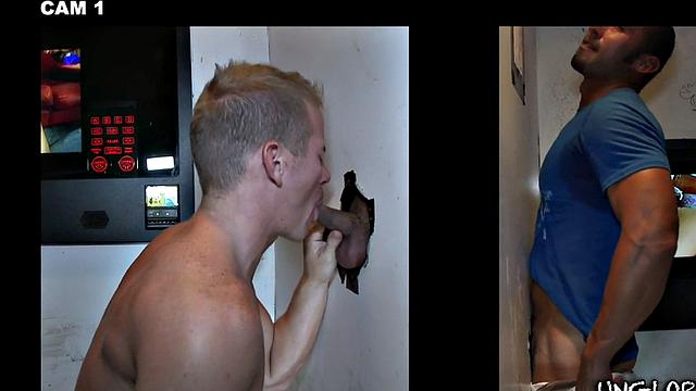 Fooled str8 gloryhole sucked and by gay dude