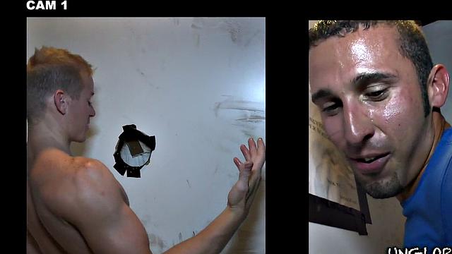 Fooled str8 gloryhole sucked and by gay dude