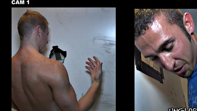 Fooled str8 gloryhole sucked and by gay dude