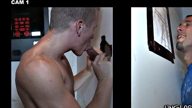 Fooled str8 gloryhole sucked and by gay dude