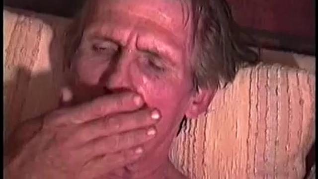 Snow is the last of 3 hobos I met, as they were getting off a train behind my store. Unfortunately I only got this scene on tape, as he's the most sexually active.