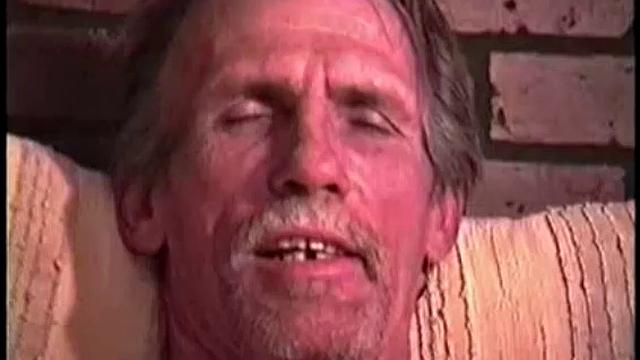 Snow is the last of 3 hobos I met, as they were getting off a train behind my store. Unfortunately I only got this scene on tape, as he's the most sexually active.