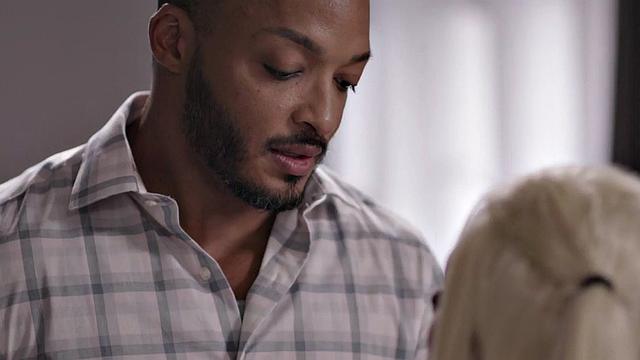 Tattooed skinny TS barebacked by lover till cumshot