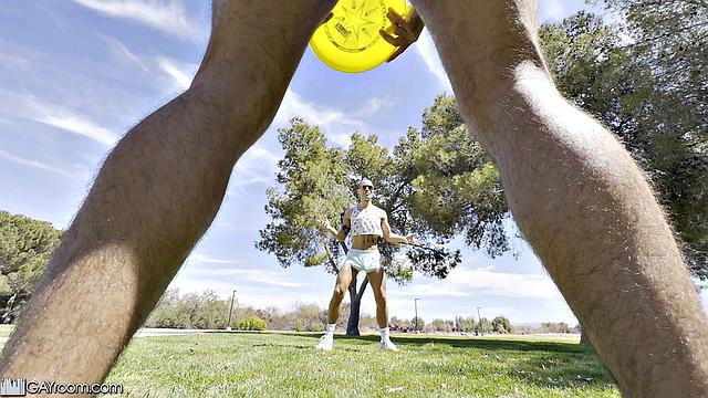 Playing Frisbee at the Park