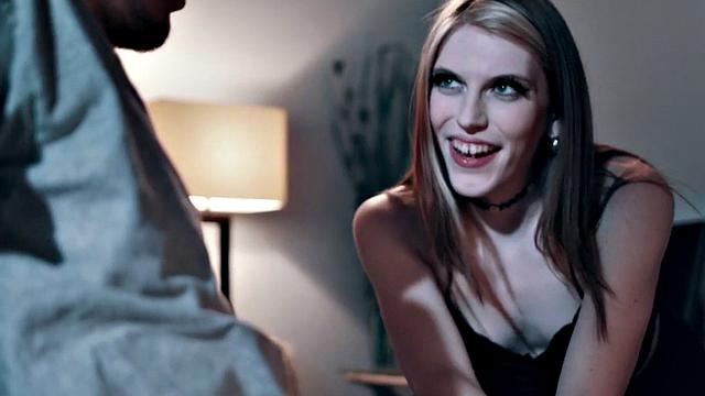 Tgirl goddess tugs before ass to mouth in couple