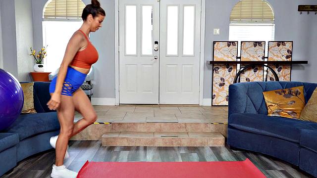 Watch this tattooed MILF get work out and put out in a hot POV standing sex scene