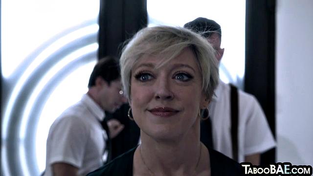 Busty blonde MILF smashed in 3way