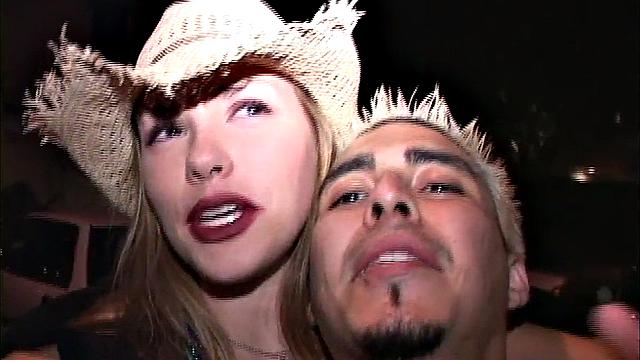 Partying college teens sucking dick