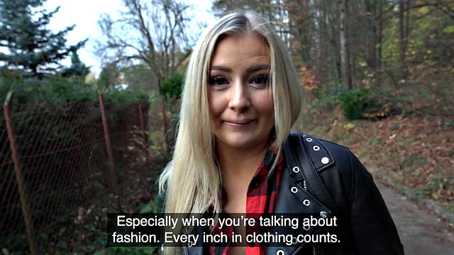 Picked Blonde doggystyled in POV