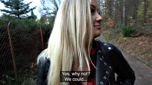 Picked Blonde doggystyled in POV