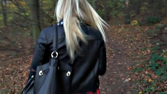 Picked Blonde doggystyled in POV