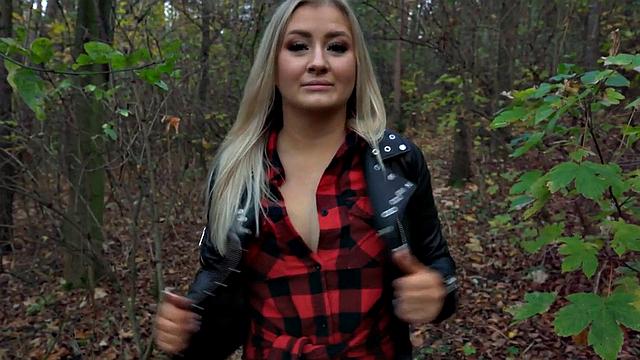 Picked Blonde doggystyled in POV