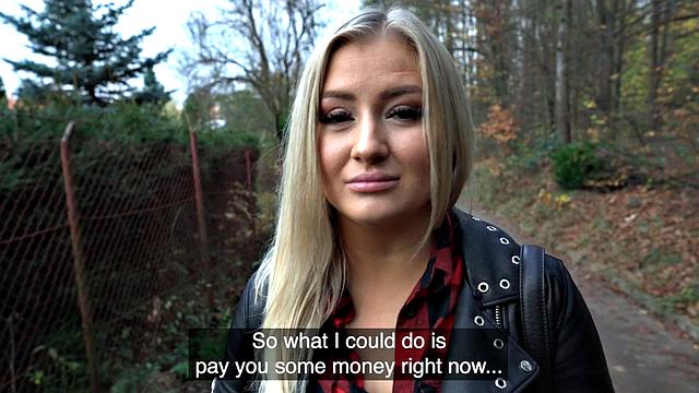 Picked Blonde doggystyled in POV