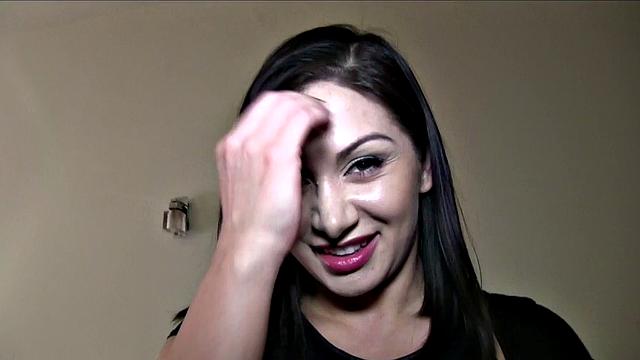 Two horny hitchhiking brunettes give each other a ride for cash - Part 2