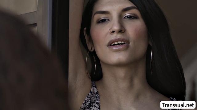 Giving my new neighbor a warm blowjob