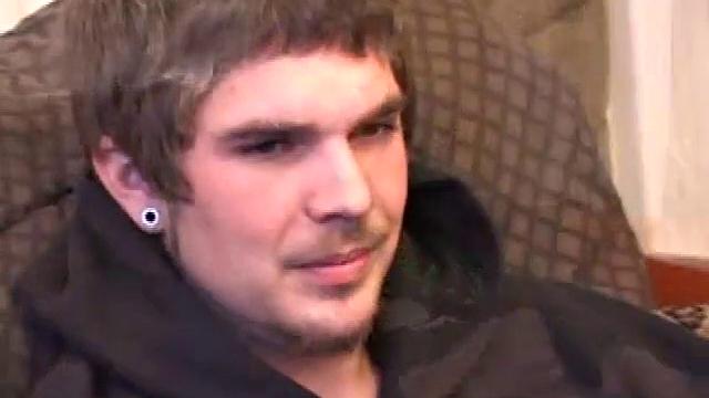 Lucky returns from the skateboard park and invites us to watch him stroke out. He takes off his pants and works on his dick, as he lubes up his asshole with a finger.