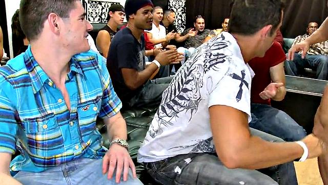 Party amateurs giving brain in public