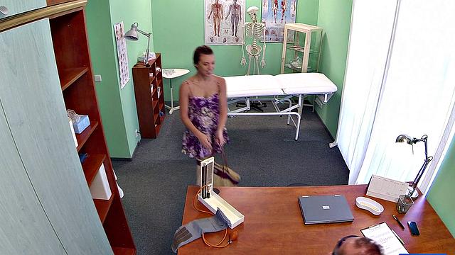 Doctor scares patient with Halloween nurse