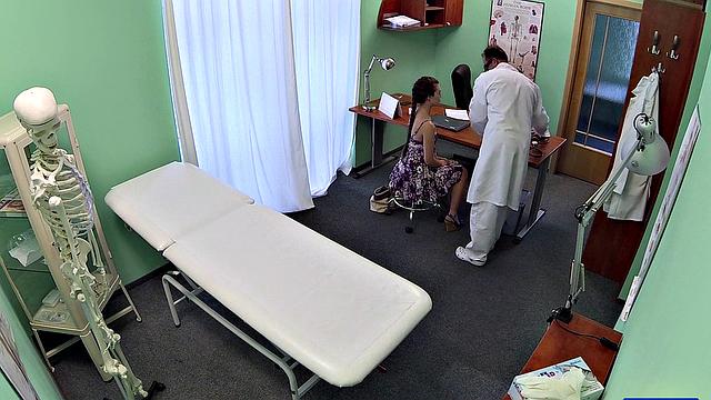 Doctor scares patient with Halloween nurse