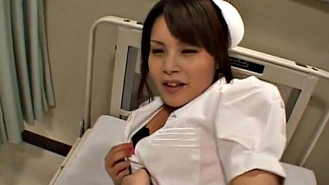 Tasty japanese teen nurse gets creampie