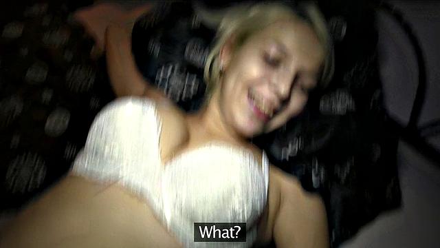 Stunning Blonde Happily Exchanges Pussy Fucking For Money