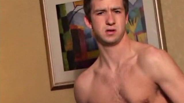 As the video plays, young Donovan Woodside kicks back on a couch and works up a stiff one. Some serious stroking follows, with a little ass play for added stimulation.