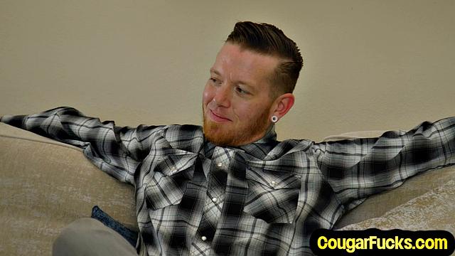 Busty horny MILF gets drilled by BF