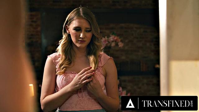 TRANSFIXED - Petite Melody Marks Gets Hot Creampie By Her Trans Neighbor Gray Perrier