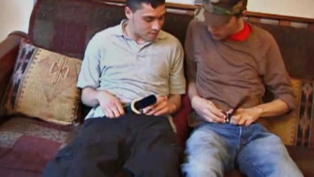 After kissing and feeling each other up the action gets hotter as Luno and Juice strip naked. Boys are experts at sucking dick and trade blow jobs before Juice kicks back on the sofa and Luno goes to work on that tight hairy asshole.