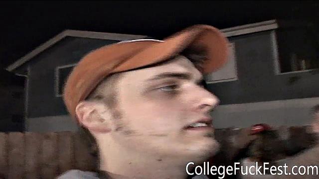 Frat slut getting fucked on the sink