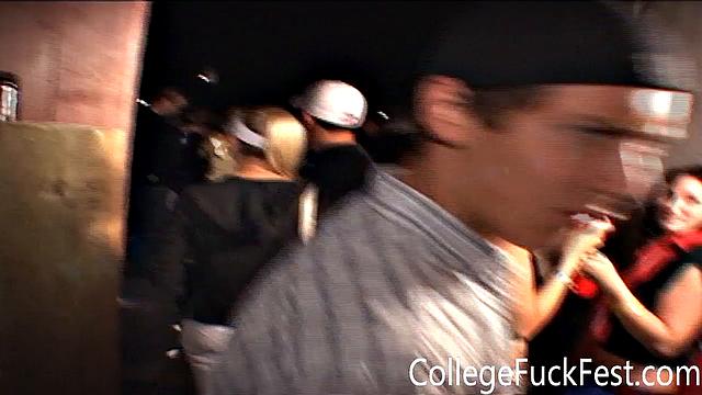 Frat slut getting fucked on the sink