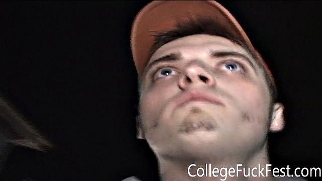 Frat slut getting fucked on the sink