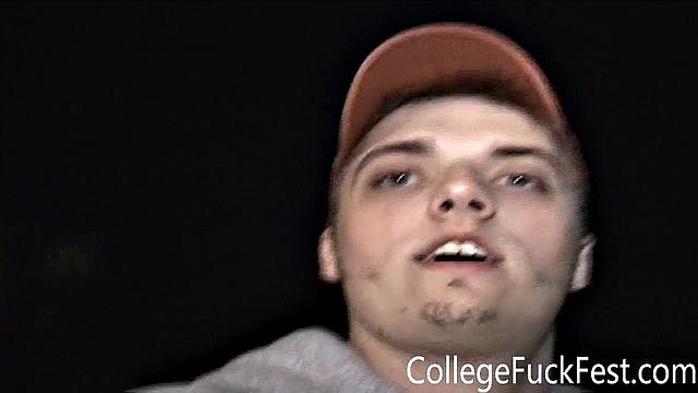 Frat slut getting fucked on the sink