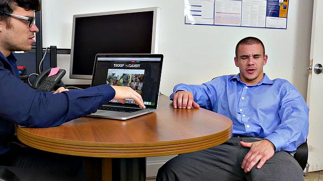 A hot employee get pounded hard by her boss in a wild office threesome