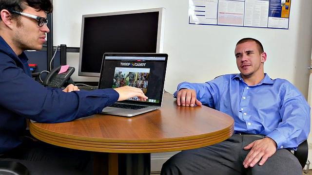 A hot employee get pounded hard by her boss in a wild office threesome