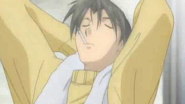 Busty hentai babe rides dick