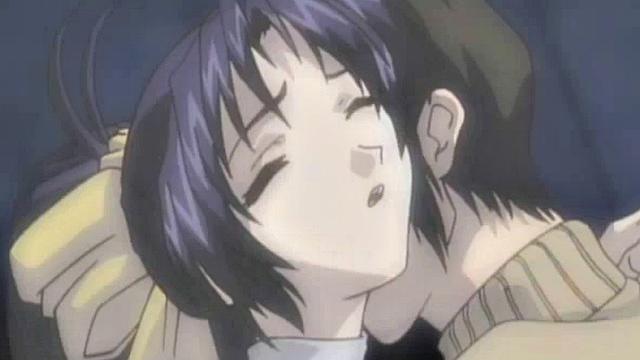 Busty hentai babe rides dick