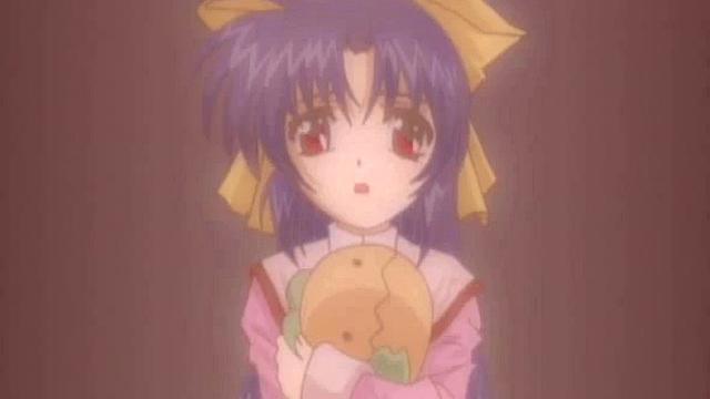 Busty hentai babe rides dick