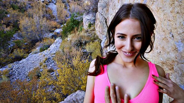 Aubree's bald pussy gets pounded in hot POV action