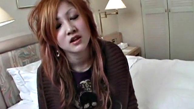 Watch this hot Japanese babe get her tight pussy drilled hard and deep