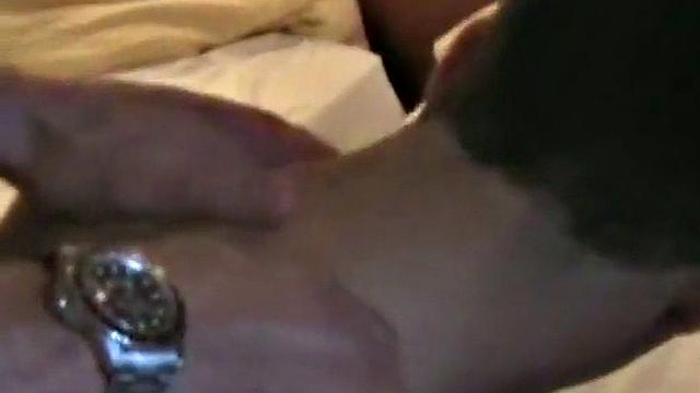 German amateur barebacked in 3way while sucking cock