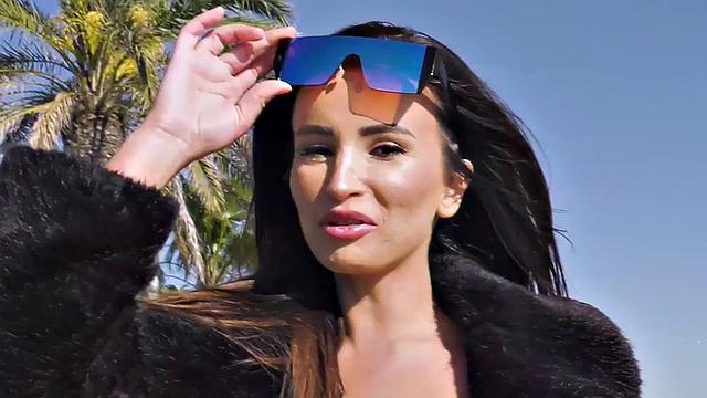 BWC's big tits and tight pussy get pounded outdoors after a public casting