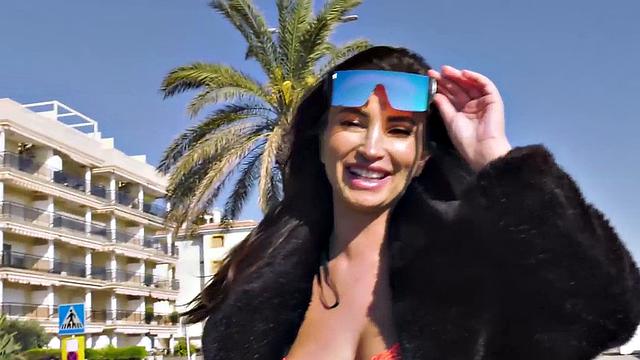 BWC's big tits and tight pussy get pounded outdoors after a public casting