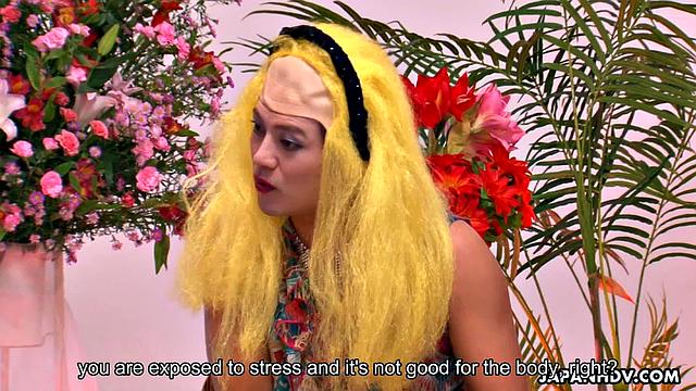 Nurse Rino Asuka gets pleased by patient