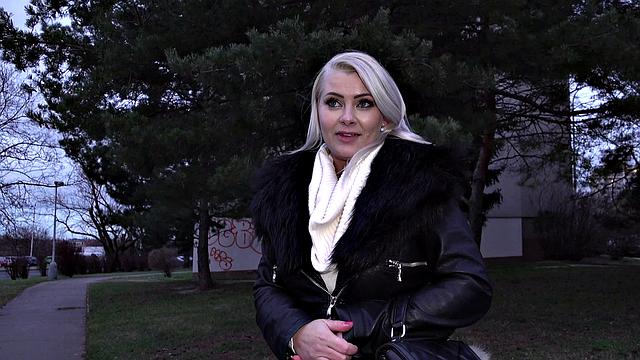 Watch this tattooed blonde with big tits get her pussy drilled in a basement fuck frenzy