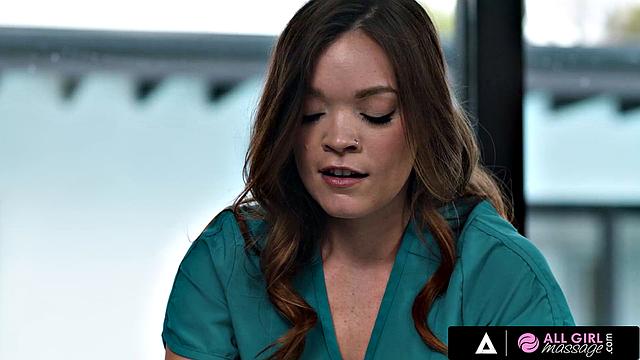 ALL GIRL MASSAGE - Busty Cubbi Thompson Has Hot 69 With Masseuse Katie Kush