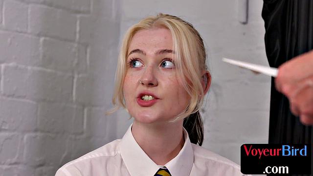 Voyeur college student enjoys show