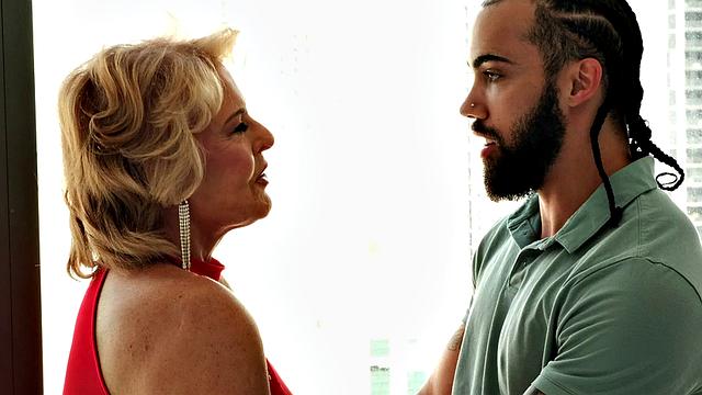 A 28-year-old fucks 76-year-old Desiree Eden